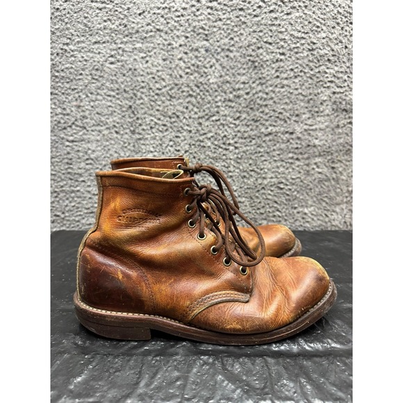 Chippewa Handcrafted Leather Lace Up Workwear Ankle Boot Brown Mens Size 9D US main image 12